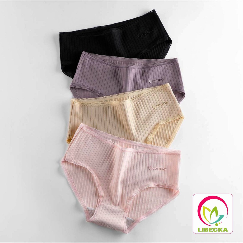 Quầnlót nữ quần lót 100% cotton ren eo gợi cảm xuất Nhật giá rẻ QLN13