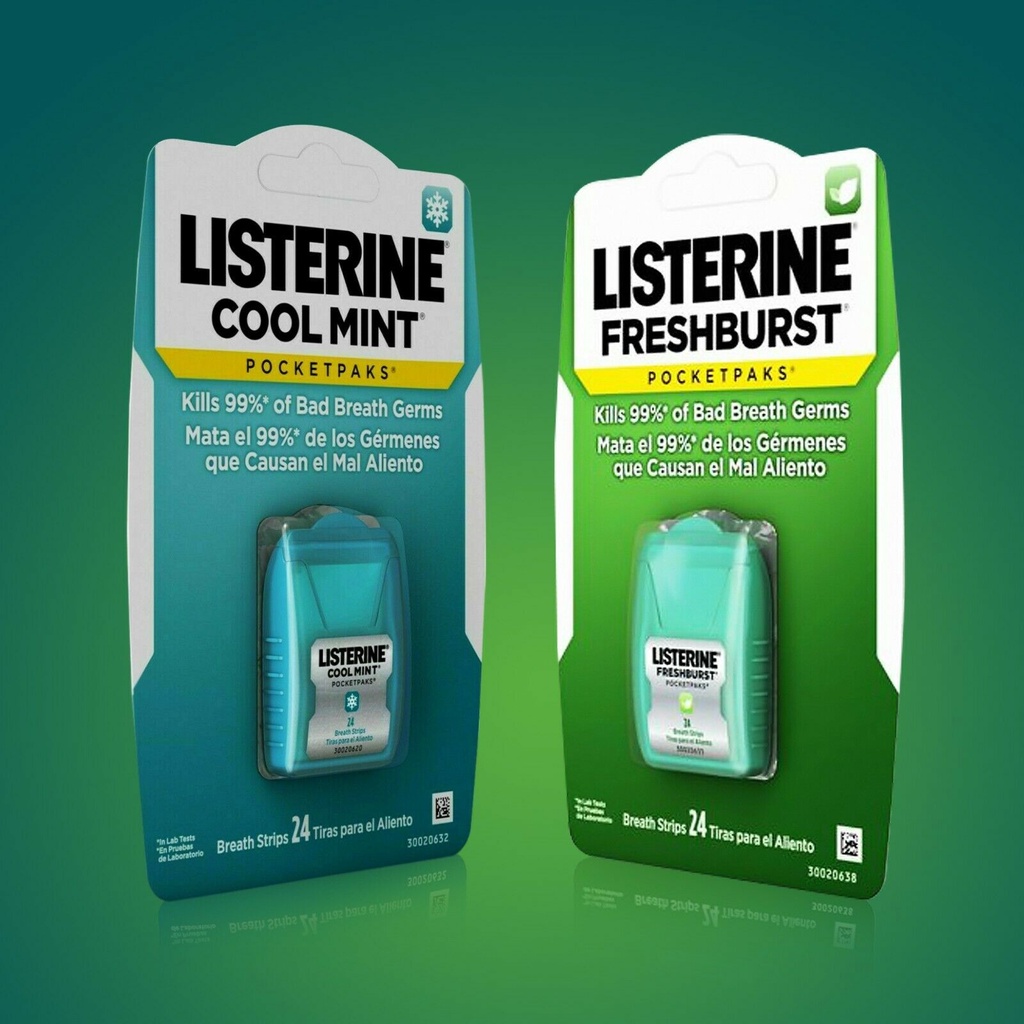 Miếng ngậm thơm miệng Listerine Pocketpaks