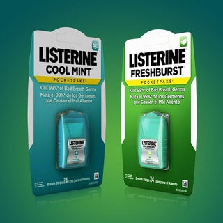 Miếng ngậm thơm miệng Listerine Pocketpaks (Vĩ 1 hộp - 24 miếng)
