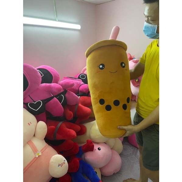 Gấu Bông Tra Sua Kích Thước Lớn Siêu Dễ Thương - Size 1m1