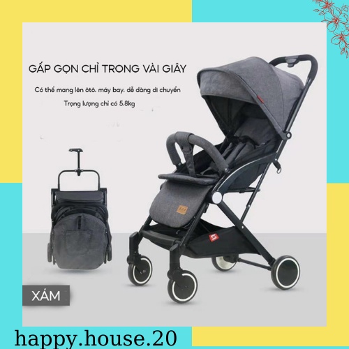 Xe Đẩy Trẻ Em ( Tặng Khăn Ăn Dặm ) Thiết Kế Chắc Chắn, Siêu Nhẹ, Gấp Gọn.HAPPY.HOUSE.20