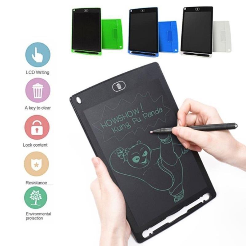 Bảng LCD tự xoá, bảng viết điện tử thông minh 8.5inch cho trẻ 2 - 6 tuổi vui chơi và học tập