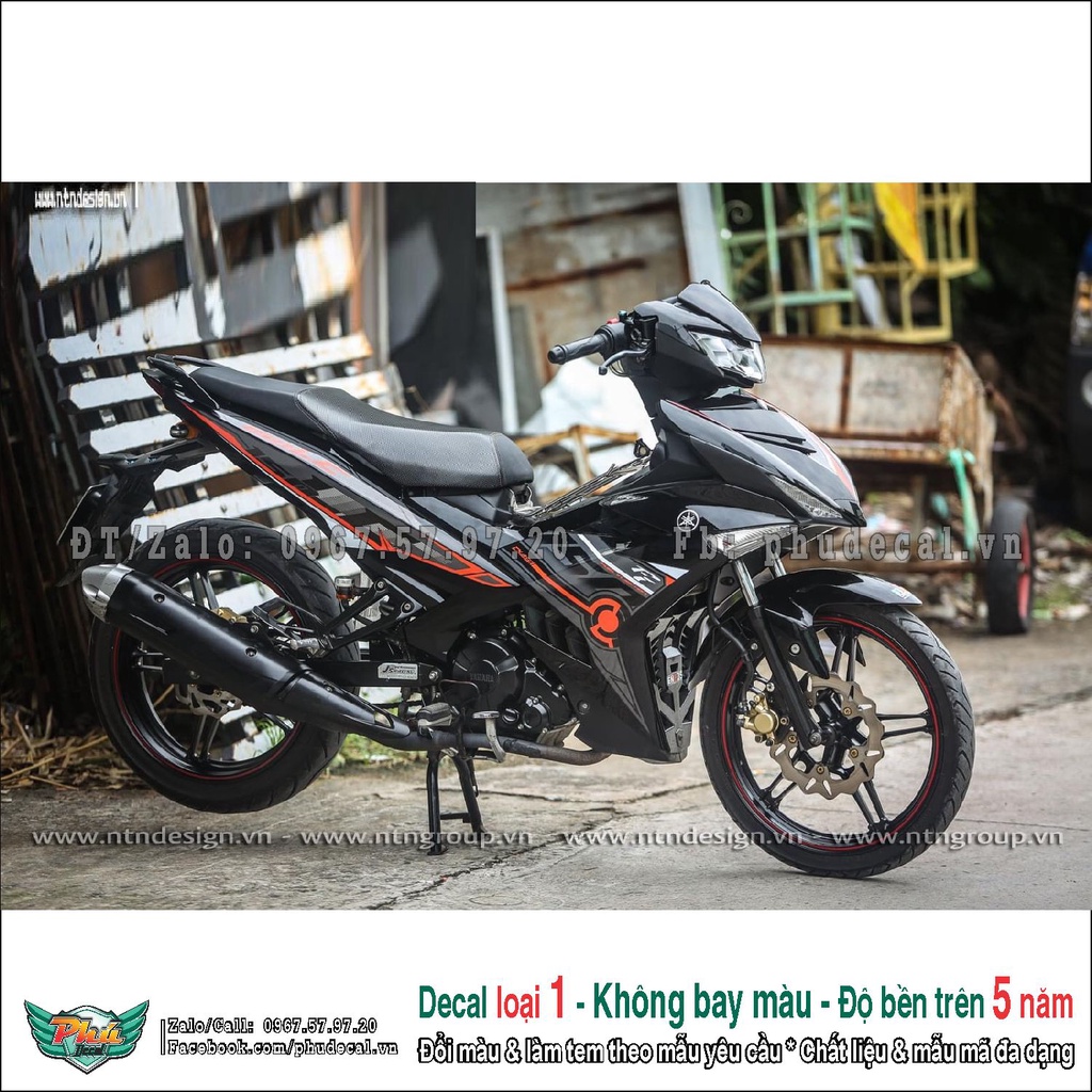 Tem rời Exciter 150 cam đen (2)