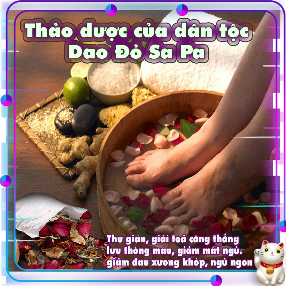 Bột Ngâm Chân Thảo Dược- Gói Thuốc Bắc Ngâm Chân Của người Dao Đỏ Sa Pa - Gói Ngân Chân 12 Thảo Dược Tốt Cho Sức Khỏe