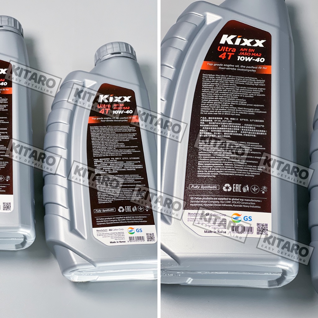 Nhớt Kixx Ultra 4T 10W40 1L 100% Tổng Hợp