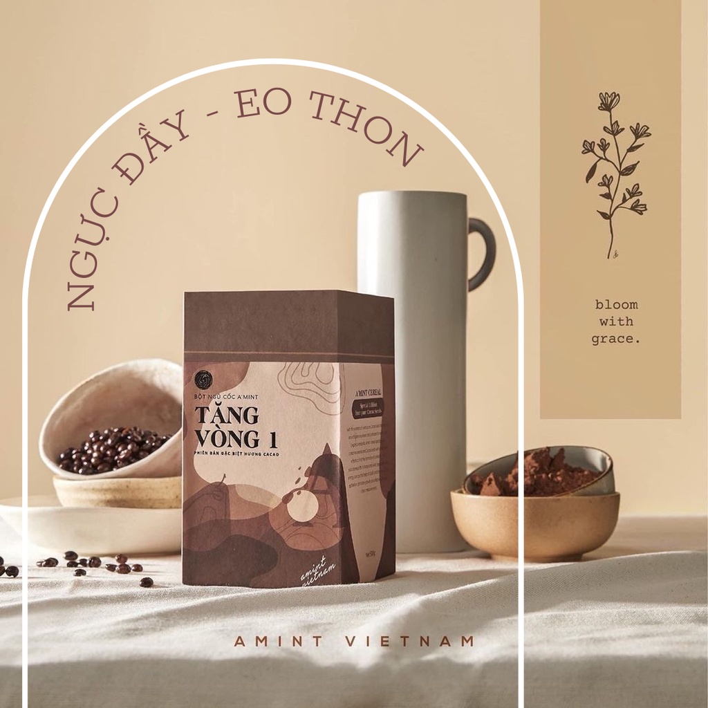 Bột Ngũ Cốc Tăng Vòng 1 Cacao - kèm quà xinh - clip massage | BigBuy360 - bigbuy360.vn