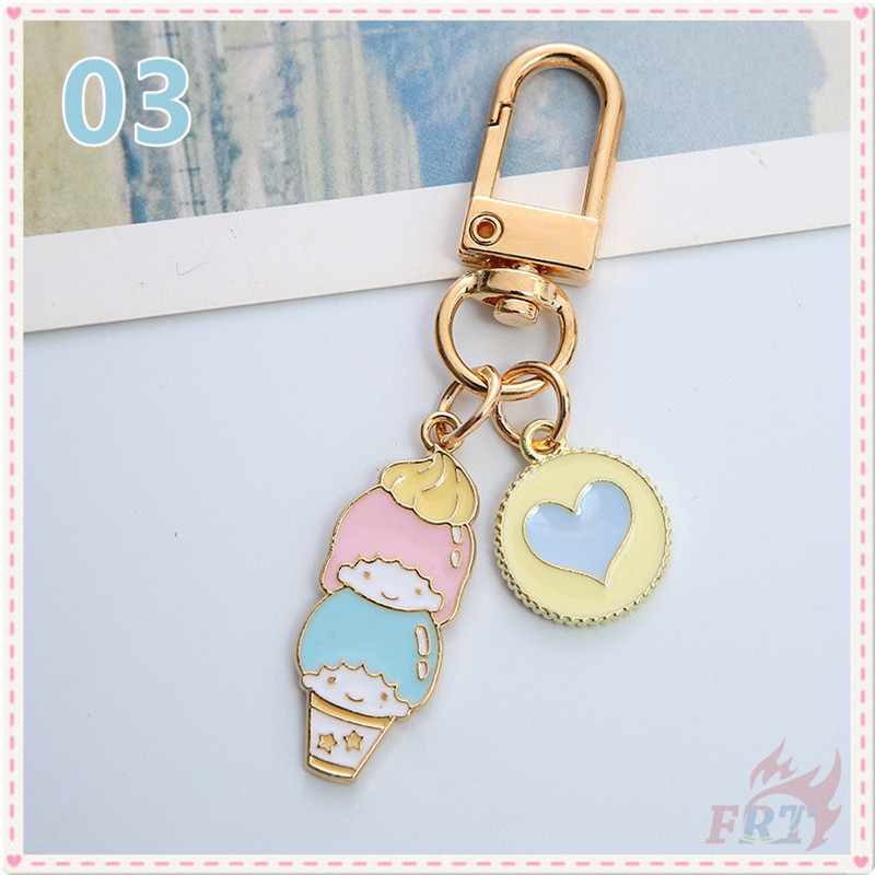 Móc chìa khoá trang trí hình nhân vật Melody/Kuromi/Pom Pom Purin/Cinnamoroll/Little Twin Stars
