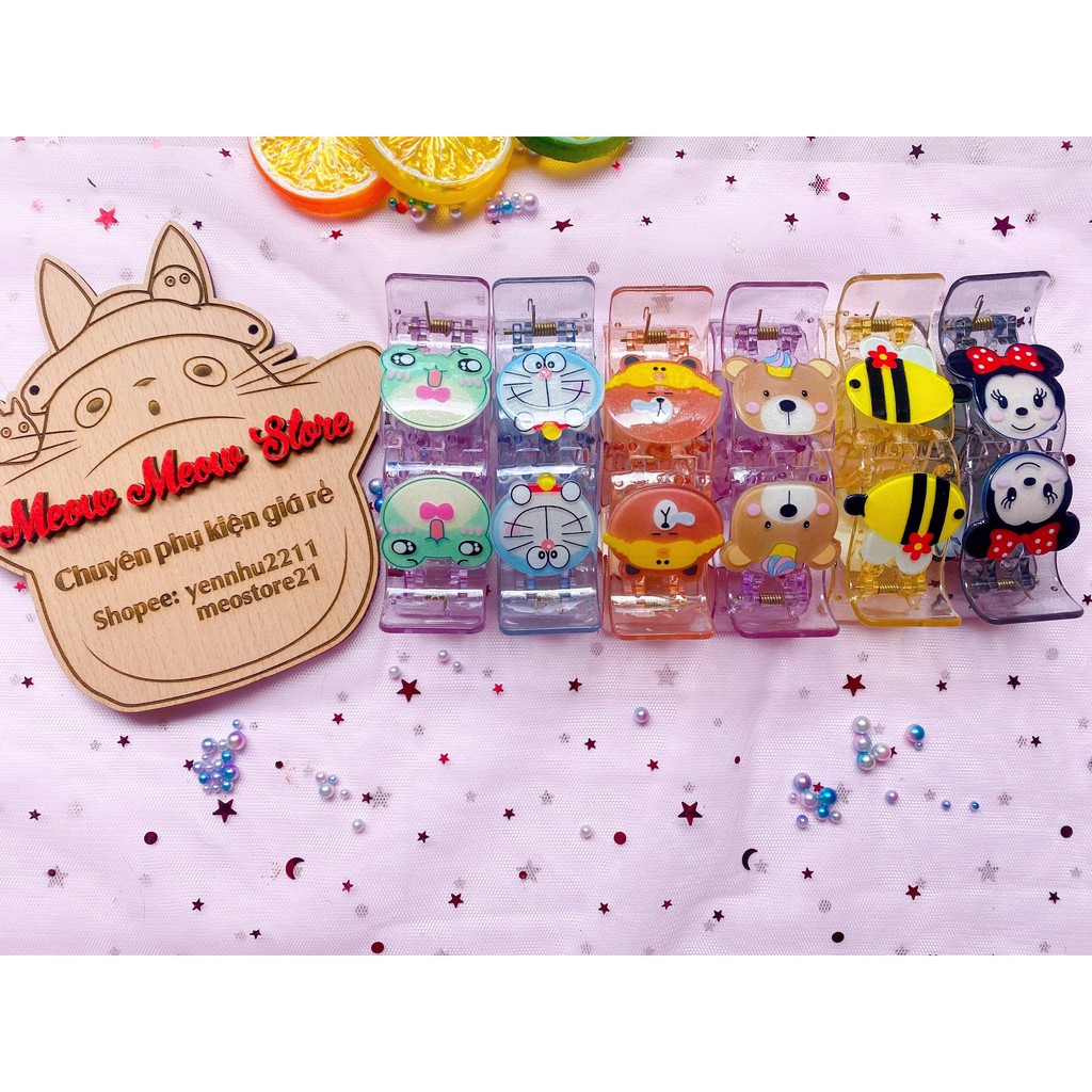 ❣️Ảnh+Video Thật❣️Kẹp Càng Cua 5 Răng Cào Tóc Hình Thú Xinh Xắn❣️