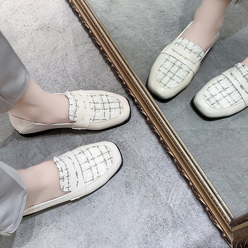 Giày lười đế bệt Nữ Thời Trang Vintage | BigBuy360 - bigbuy360.vn