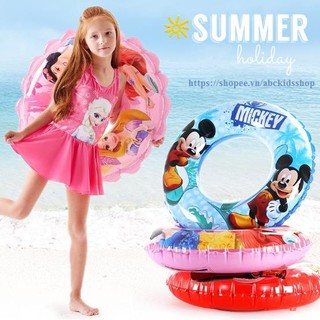 Phao bơi hình tròn cho bé hoạt tiết hoạt hình cực đẹp mẫu mới