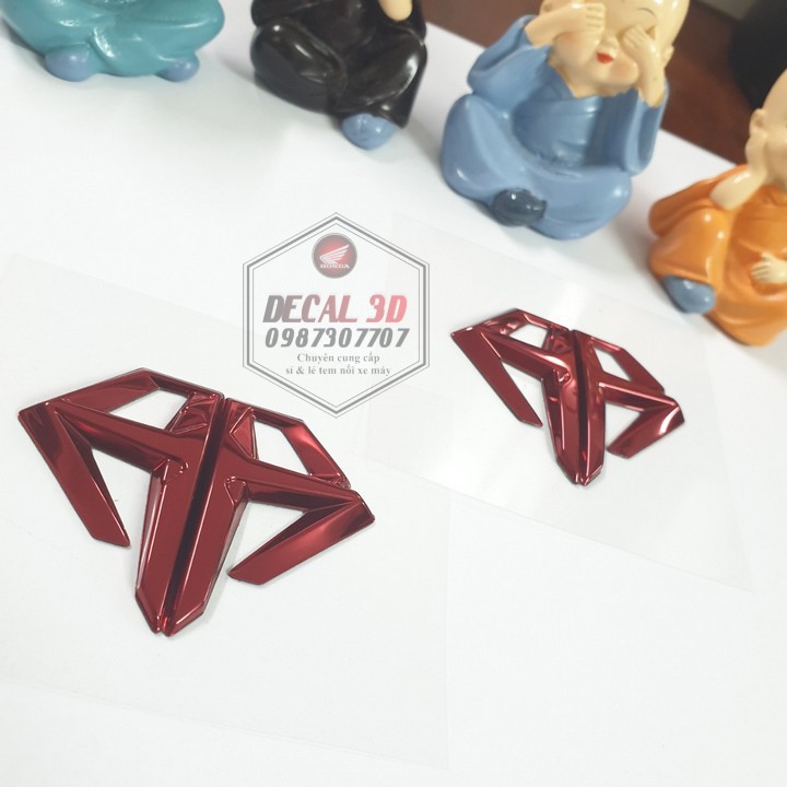 Cặp logo kim cương air blade màu đỏ hàng zin cao cấp