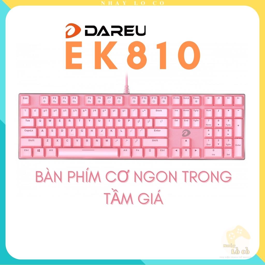 Bàn phím cơ ❤️ Gaming DAREU EK810 Multi LED Blue Brown Red Switch