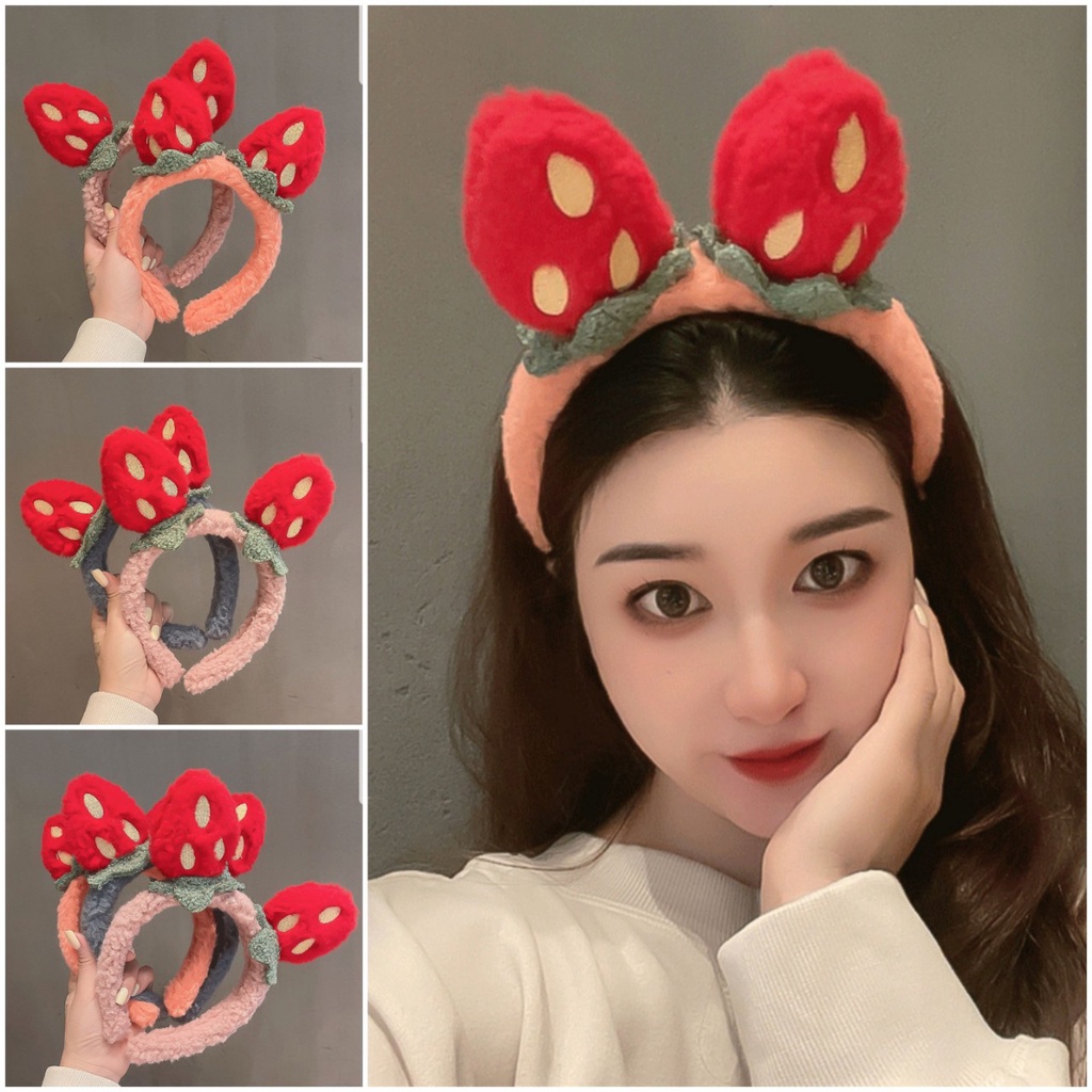 Bờm cài tóc Chimi PK028, bờm cute nhiều mẫu cua mắt lồi, cá mập, cà rốt, sừng hươu, dâu tây, tai gấu, mickey