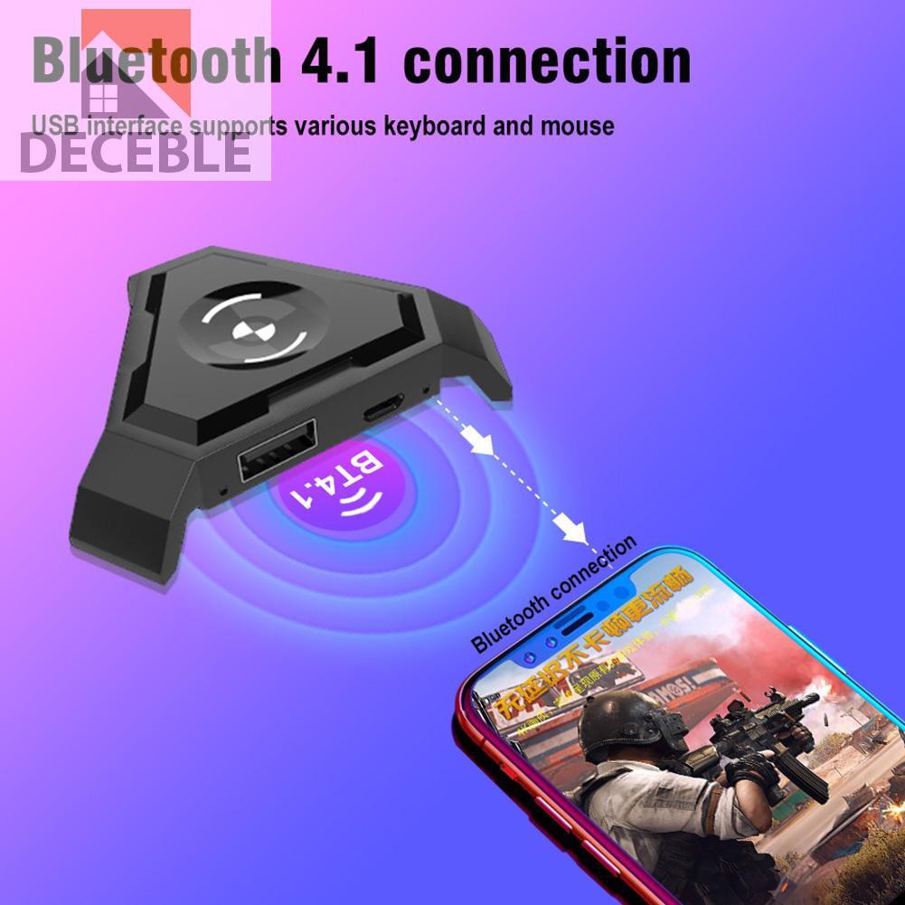 Bộ Bàn Phím + Chuột Bluetooth Hỗ Trợ Chơi Game Pubg Trên Điện Thoại