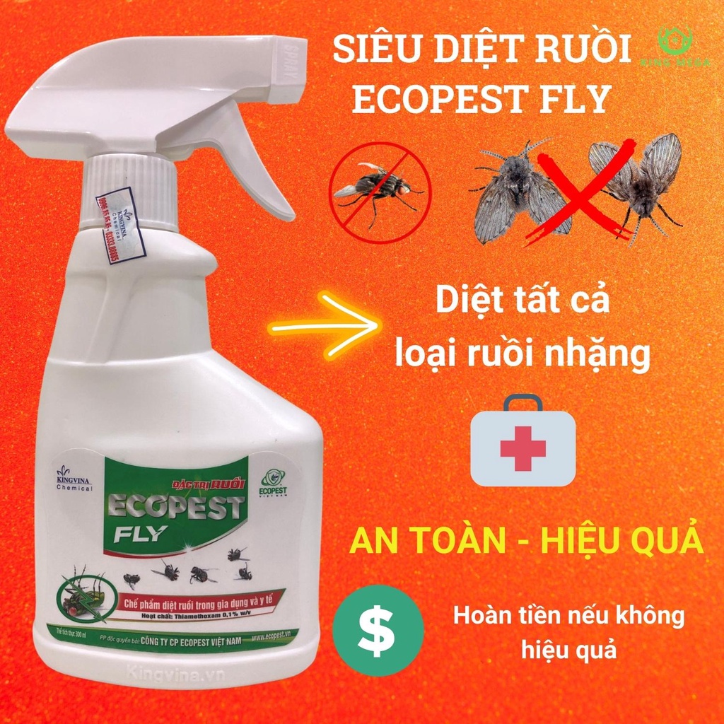 Đặc trị ruồi ( diệt mọi loại ruồi nhặng nhanh chóng) - Hiệu quả 100% - ECOPEST FLY