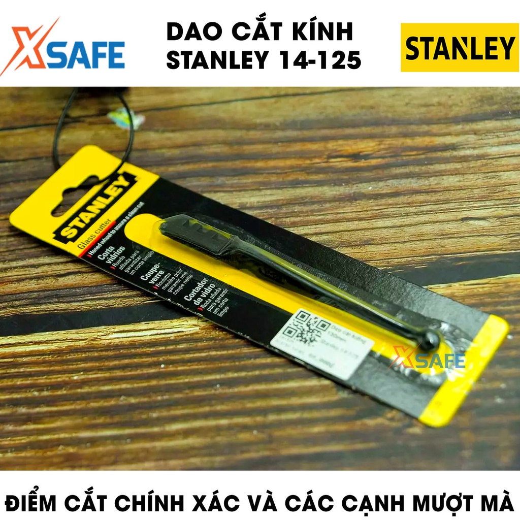 Dao cắt kính STANLEY 14-125 cắt sâu tối đa 3mm Cắt kính Stanley bánh xe mài nổi, điểm cắt chính xác, mượt