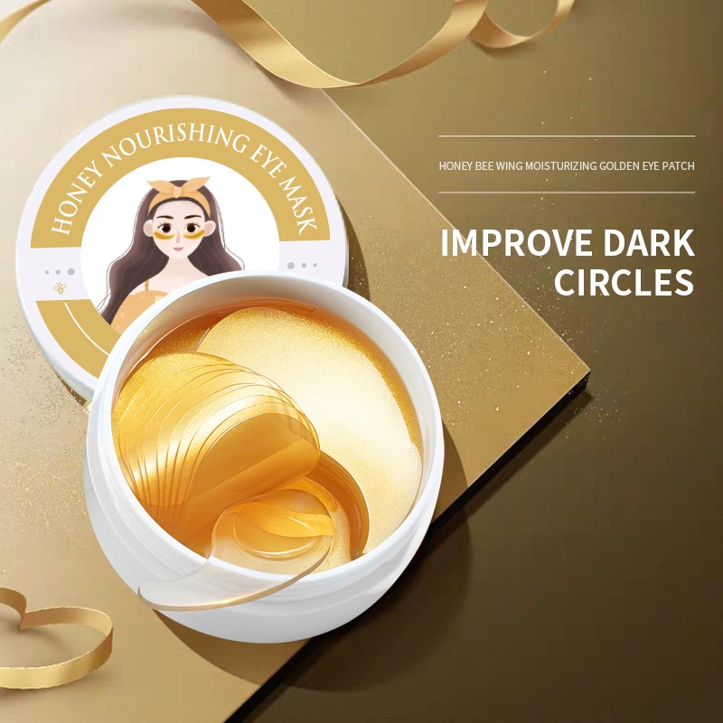 Hot Sale Gold Moisturizing Seaweed Crystal Collagen Eye Mask Patch 60pcs Anti-Wrinkle Anti Aging Remove Dark Circles Eye Care fortunely.vn