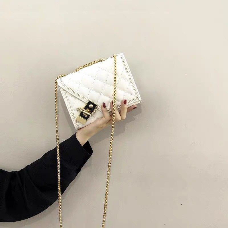Túi xách nữ FREE SHIP Túi đeo chéo Hàn Quốc 3 ngăn , Xích Đồng Chống Cướp MA01