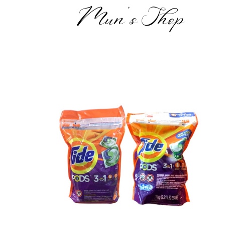 Viên xả thơm quần áo TIDE Mỹ 42 Viên Pods 3in1 - Viên giặt xả quần áo Tide dạng túi