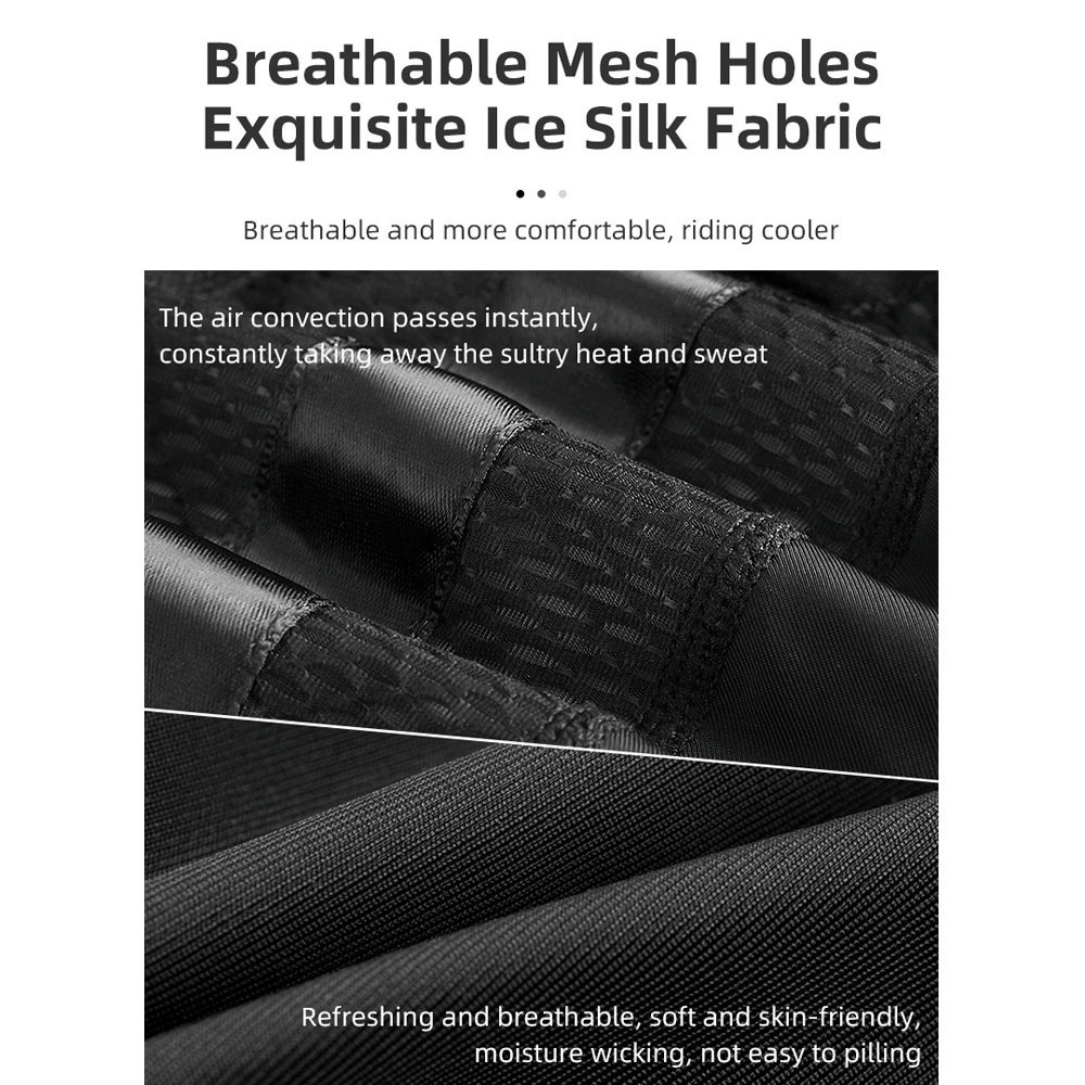 Mũ Bảo Hiểm Xe Đạp Rockbros M005BK Chất Liệu Lụa Lạnh Thoáng Khí