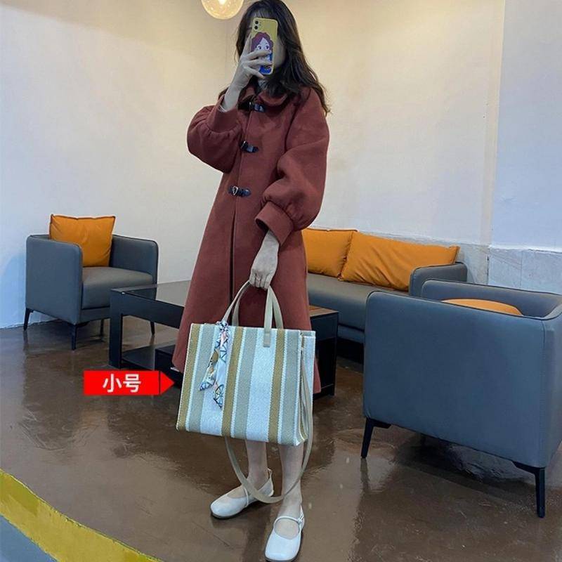 Túi Xách Đeo Vai Vải Canvas Cỡ Lớn Có Dây Đeo Vai Dành Cho Học Sinh