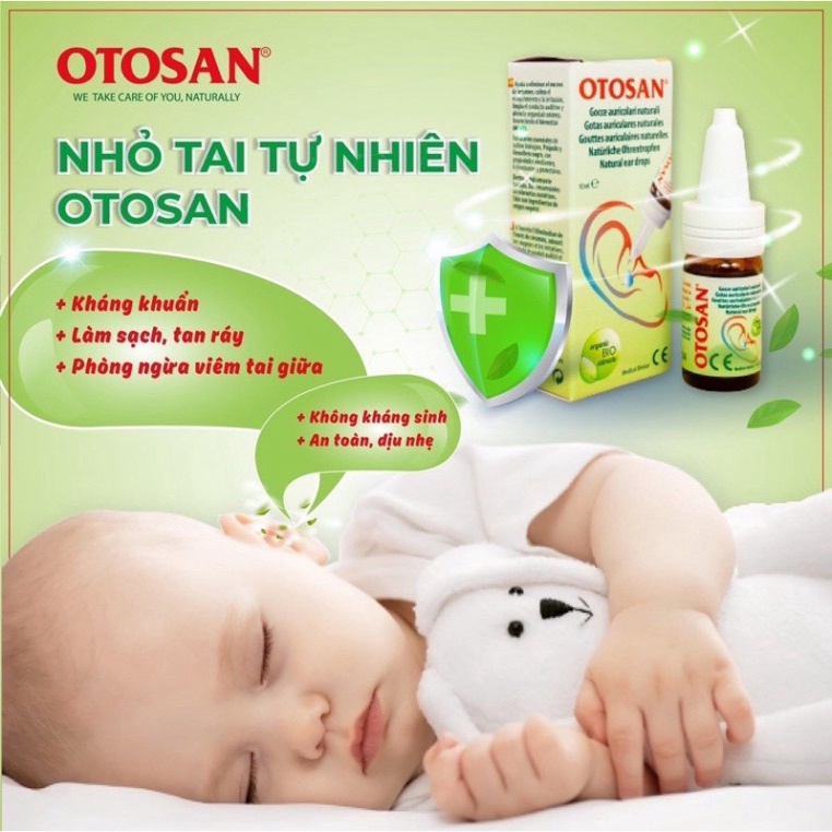 DUNG DỊCH NHỎ TAI OTOSAN SPRAY NATURAL EAR DROPS 10ML CHỐNG VIÊM TAI GIẢM ĐAU TAi ...