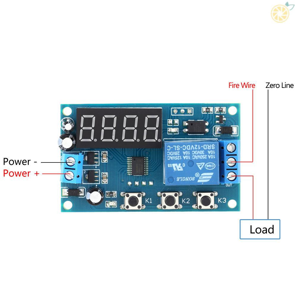 micc-Multifunction Delay Time Module Switch Control Relay Cycle Timer DC 12V