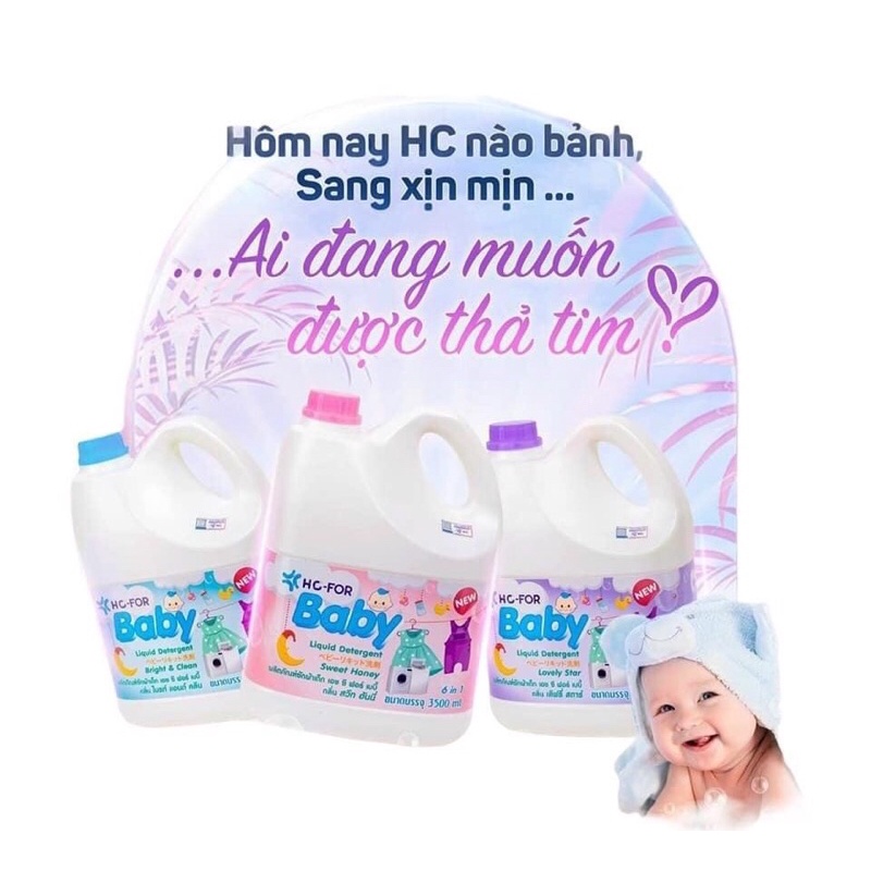 NƯỚC GIẶT XẢ HC-FOR BABY LOVELY STAR 3500ml