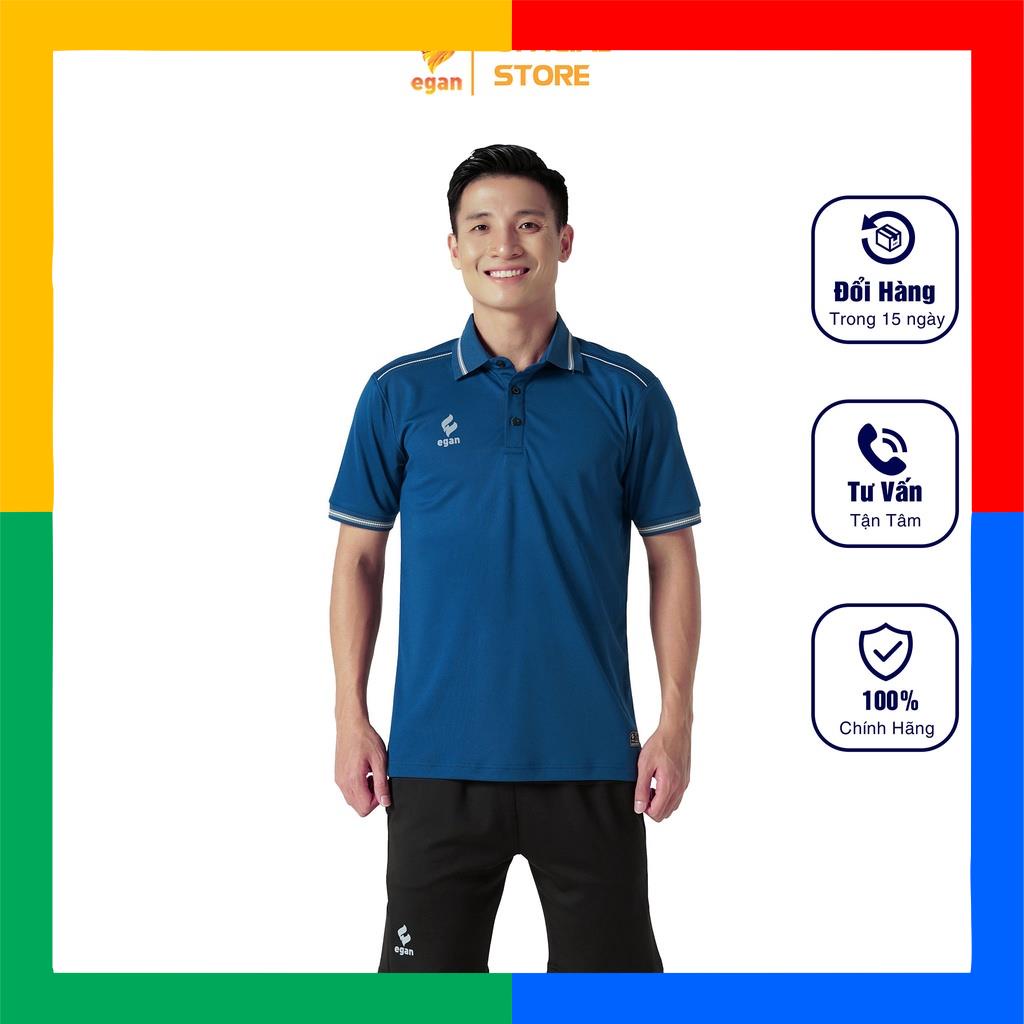 Áo Thun Polo EGAN Chất Liệu Vải Thun Mềm Mại Trẻ Trung Bảo Vệ Làn Da Màu Xanh Đậm UV03