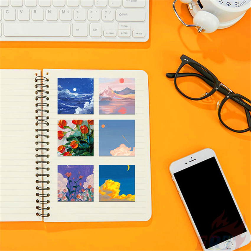 ❉ Beautiful Scenery Series 07 Art Gallery . Oil Paintings Stickers ❉ 56Pcs/Set DIY Fashion Mixed Luggage Laptop Skateboard Doodle Decals Stickers