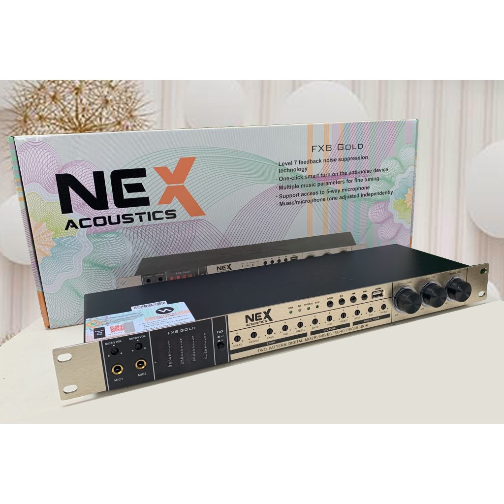 Vang cơ NEX ACOUSTIC FX8 GOLD sản phẩm năm 2021 - Hàng Chính hãng - HL Audio