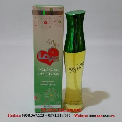 Nước hoa My Love 35ml màu xanh đọt chuối[Xả Hàng]