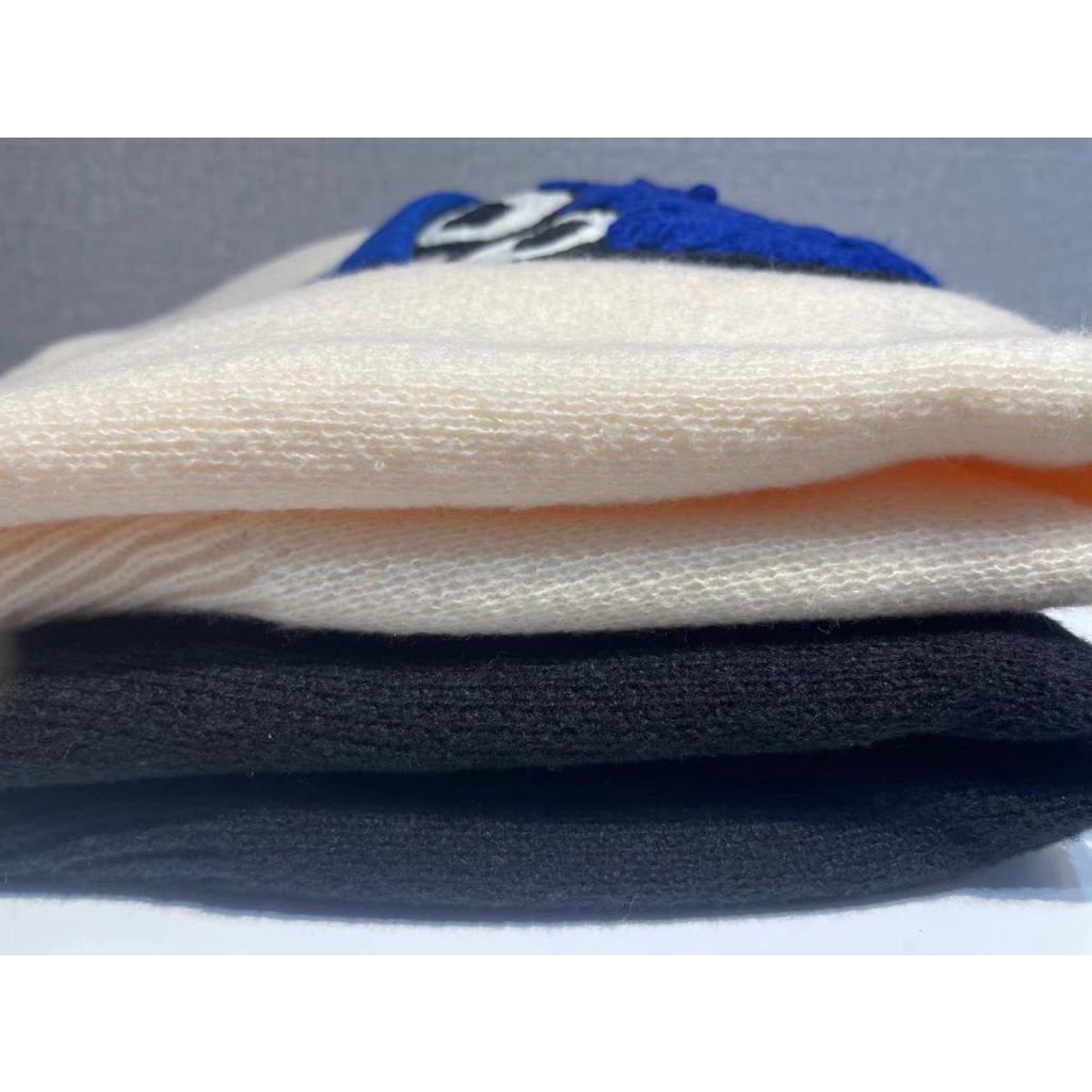Internet celebrities popular style Klein little monster hat cartoon blue sweater autumn and winter sweater looks thin and lazy
