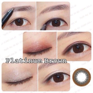 Lens vassen Platinum brown có độ cận