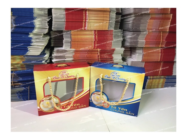 10 HỘP ĐỰNG 6 HỦ YẾN 70ml KHÔNG KHAY