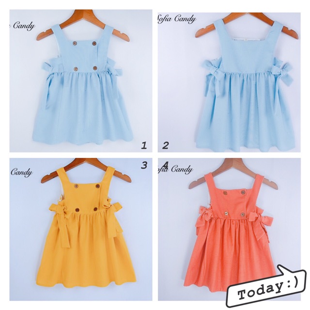 M3245 Váy yếm Sofia candy size 1-10
