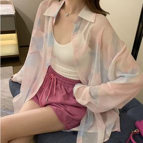 Áo Sơ Mi Chiffon Mỏng Tay Dài Chống Nắng Thời Trang Mùa Hè Cho Nữ