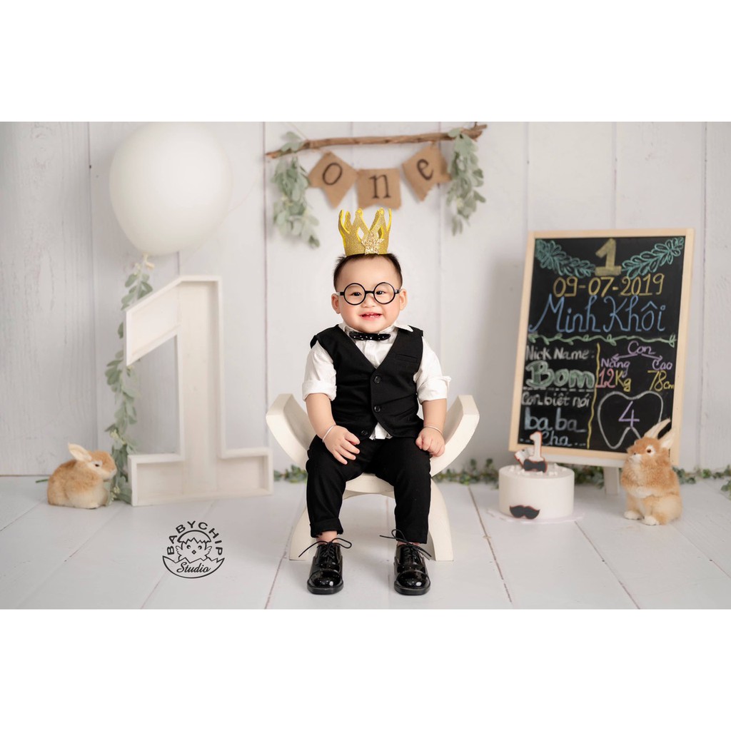 Set Gile Đen Cho Công Tử Nhí