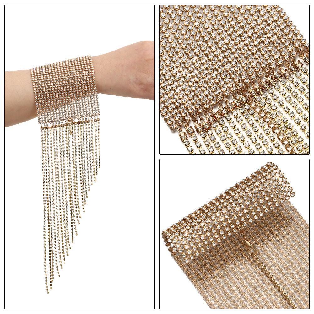 Vòng Tay Đính Đá Sáng Bóng Thời Trang Cho Cô Dâu