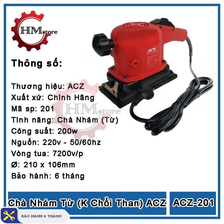 Máy Chà Nhám Cầm Tay ACZ - Máy chà nhám từ ACZ-201