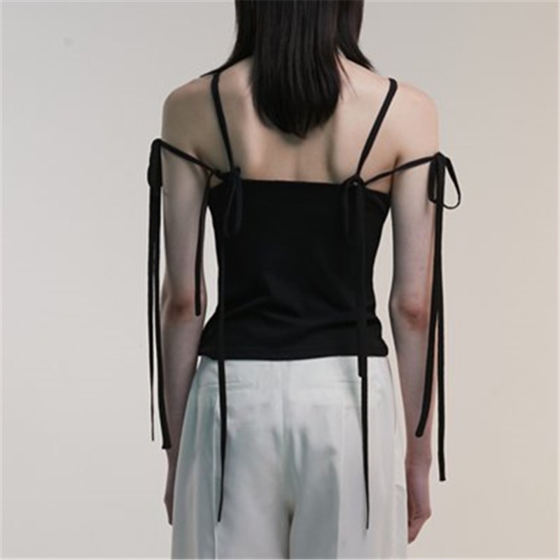 Áo Tank Top Sát Nách Màu Trơn Thiết Kế Hở Lưng Quyến Rũ