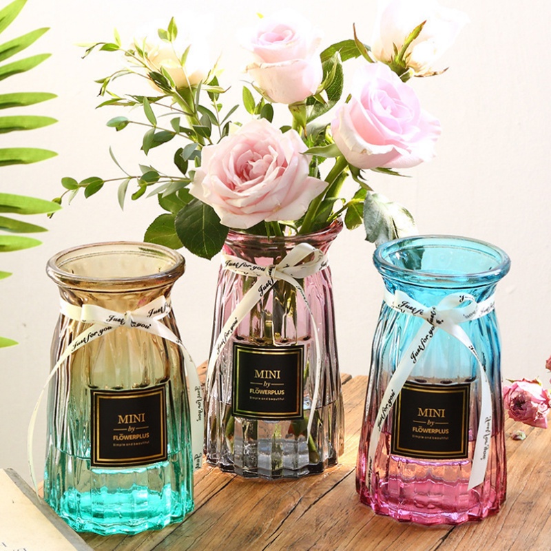 Bình cắm hoa thuỷ tinh đa giác 20cm decor trang trí tiện dụng, sang trọng, tinh tế B024