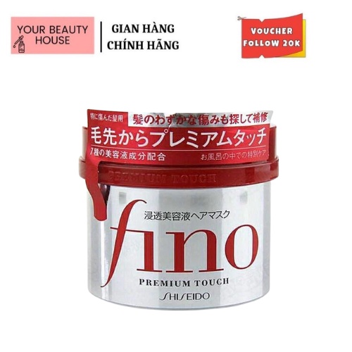 [Shiseido] Kem Ủ Tóc Fino Premium Touch - 230g