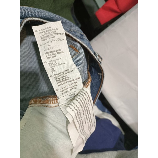 Quần short jeans nam Abercrombie & Fitch