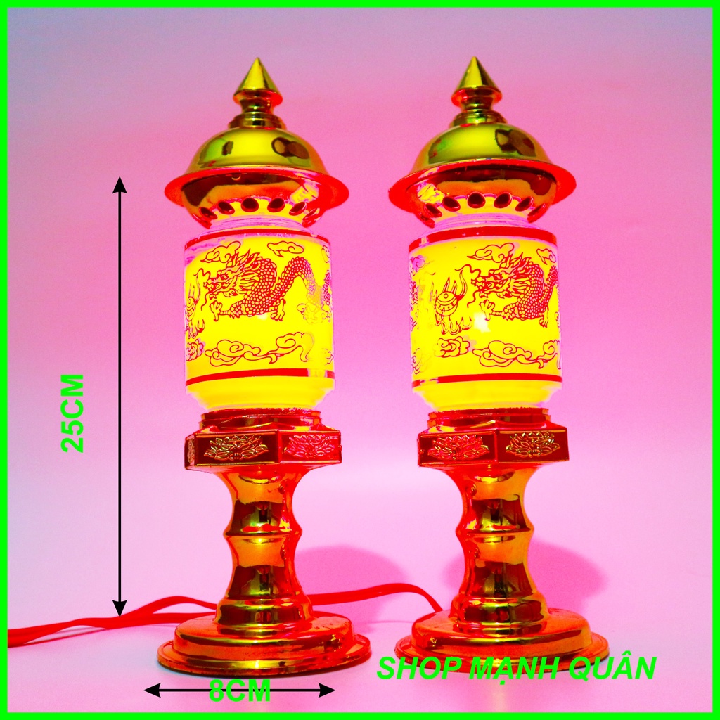 Bộ 02 đèn thờ lục giác - ánh sáng cao sang trọng tiện nghi - đèn thờ -  đèn thờ - đèn thờ