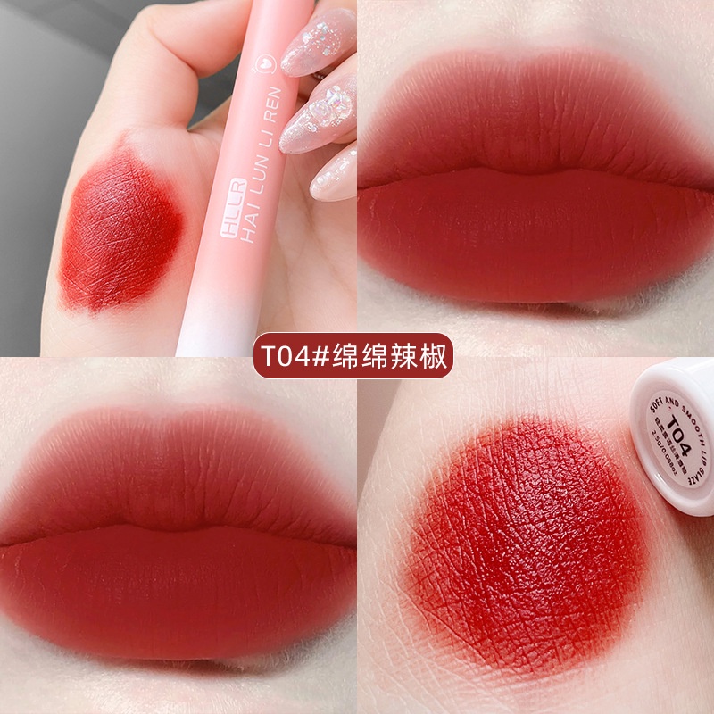 Son Kem Lì Chống Nước Mượt Như Nhung Thiết Kế Vỏ Màu Hồng Đẹp Mắt