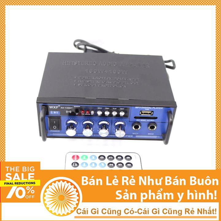 Thiết Bị Âm Thanh Ampli mini AV-136BT Giá Rẻ