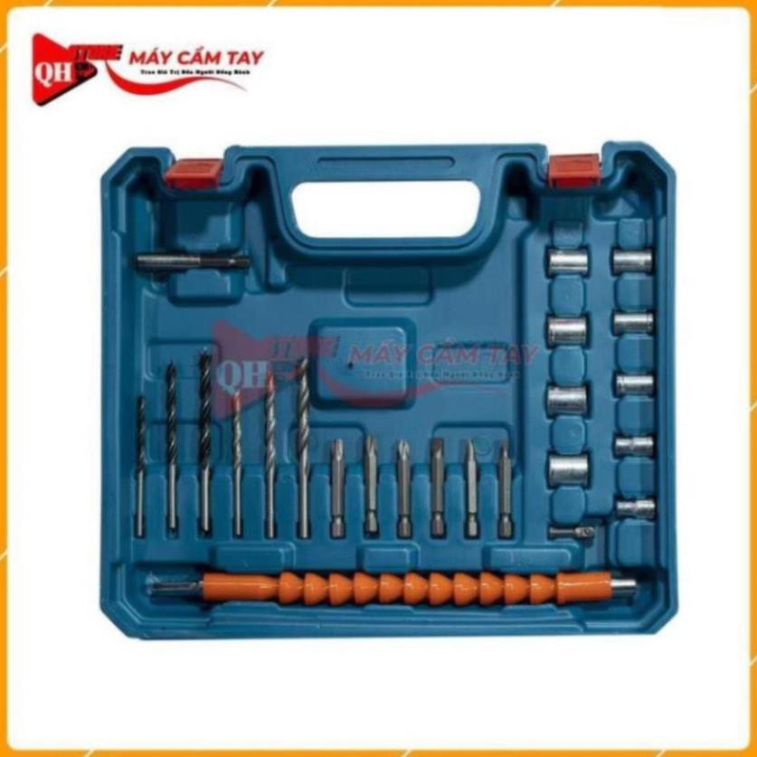 MÁY KHOAN PIN 36V MAKITA DDC-771. 3 CHỨC NĂNG CÓ BÚA- TẶNG KÈM 24 CHI TIẾT GỒM CÁC MŨI KHOAN+ MŨI BẮT VÍT