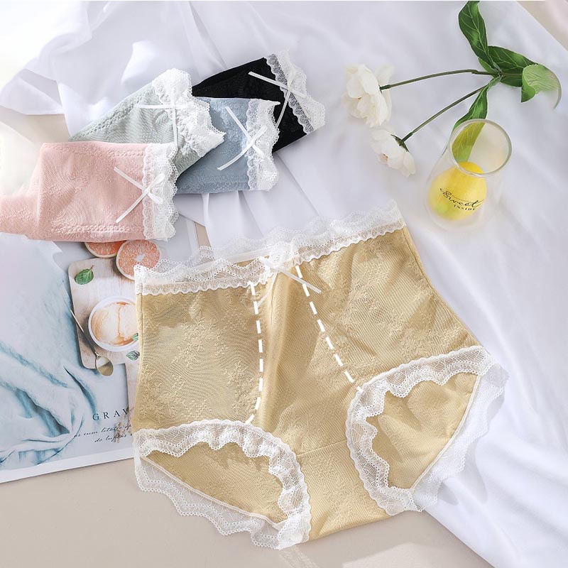 AOFEIQIKE AOFEIQIKE Quần Lót Ren Mỏng Mềm Mại Ôm Bụng Co Giãn Tốt Thoáng Khí Gợi Cảm Kiểu Pháp Size L-XXL