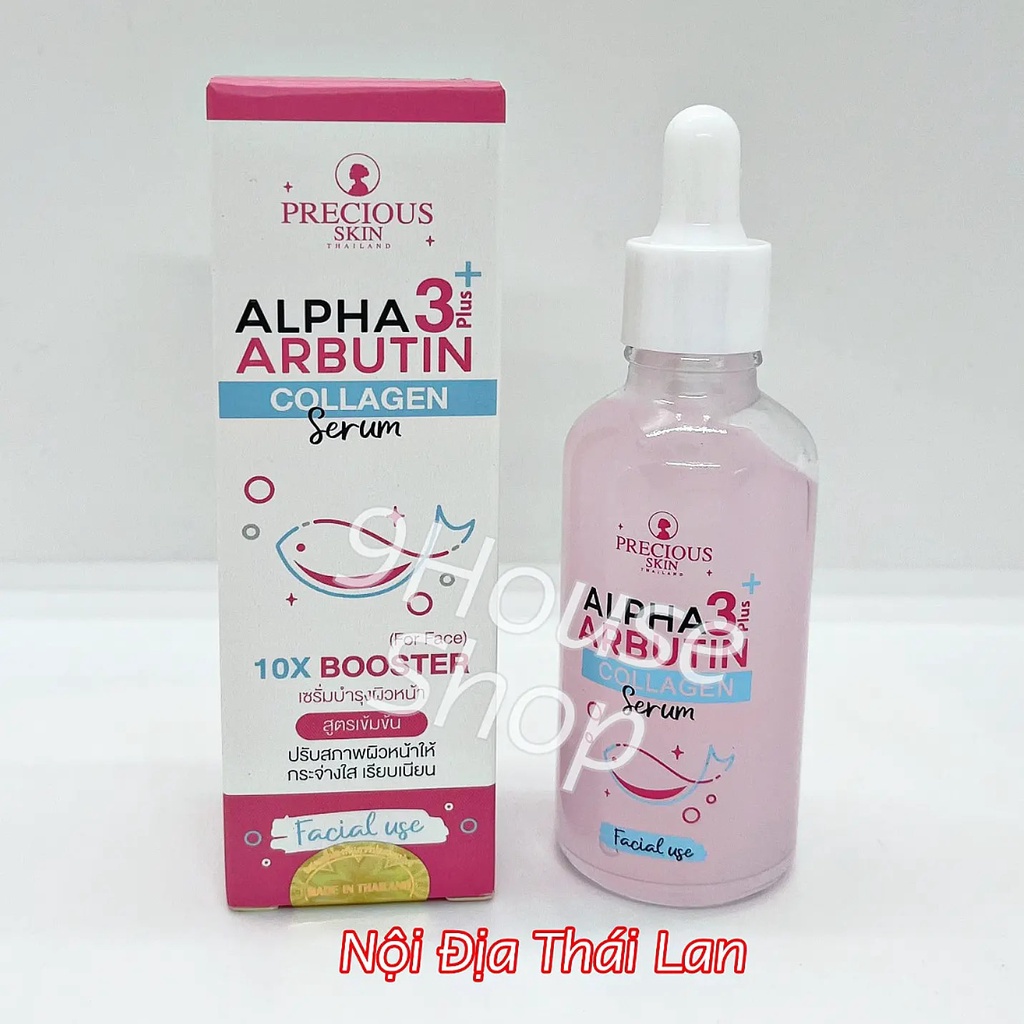 01 Serum Dưỡng Da Mặt ALPHA ARBUTIN COLLAGEN SERUM 10X BOOSTER (For Face) Thái Lan 50ml